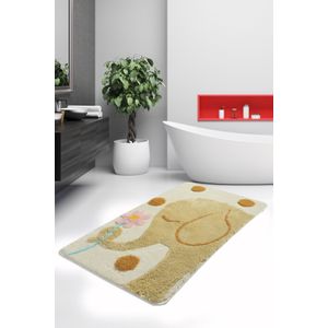 Büyük Fil - Brown Multicolor Acrylic Bathmat