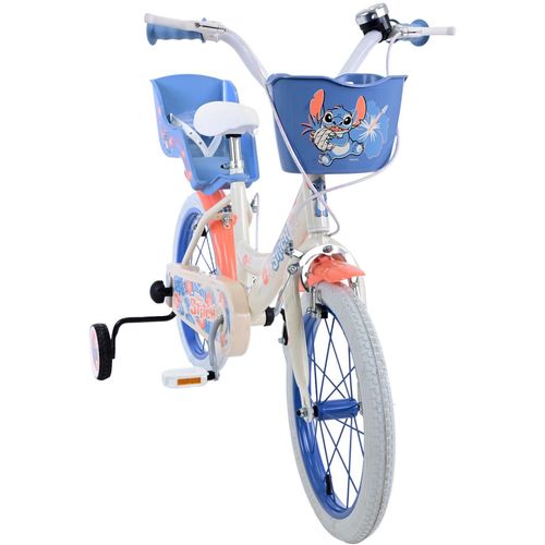 Dječji bicikl Disney Stitch 16" s dvije ručne kočnice plavi slika 6