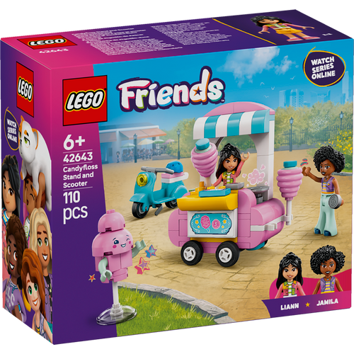 LEGO® FRIENDS 42643 Štand sa šećernom vunom i skuter slika 1