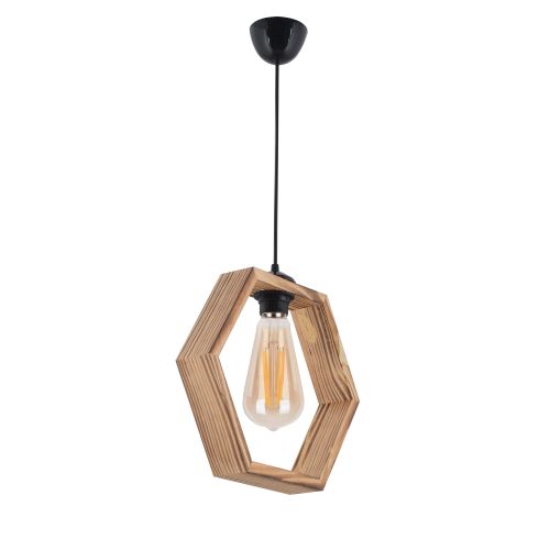 Hexagon Natural Natural Chandelier slika 2