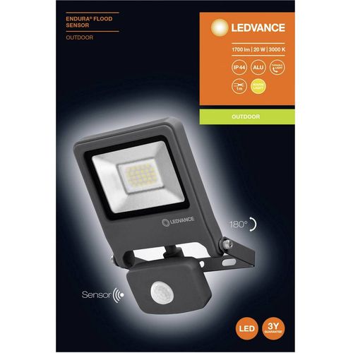 LEDVANCE ENDURA® FLOOD Sensor Warm White L 4058075239500 LED vanjski spotlight s detektor pokreta  20 W toplo bijela slika 1