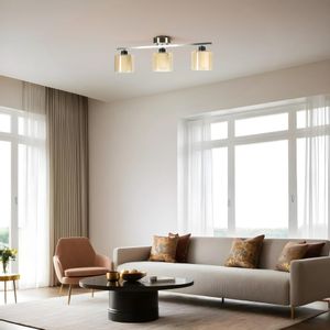 Yeni Nomi 3 Lü Mat Krom Bal Camlı Avize Matte Chrome
Amber Chandelier