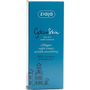 Ziaja GdanSkin noćna krema protiv bora s kolagenom za suhu i vrlo suhu kožu 50ml