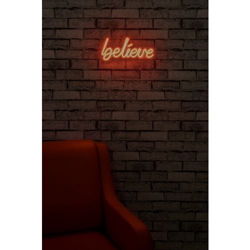 Wallity Ukrasna plastična LED rasvjeta, Believe - Red slika 2