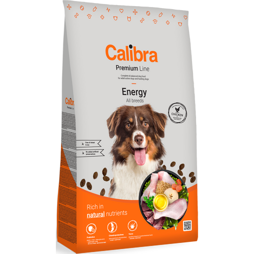 Calibra Dog Premium Line Energy, potpuna suha hrana za aktivne odrasle pse i lovačke pse,  12 kg slika 1
