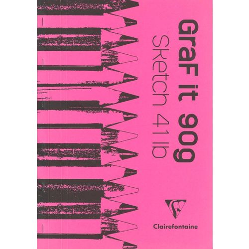 Clairefontaine blok Graf it za suhu tehniku A3 90gr, mix boja, bjanko slika 1