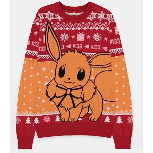 DIFUZED POKEMON - EEVEE CHRISTMAS JUMPER - M slika 1