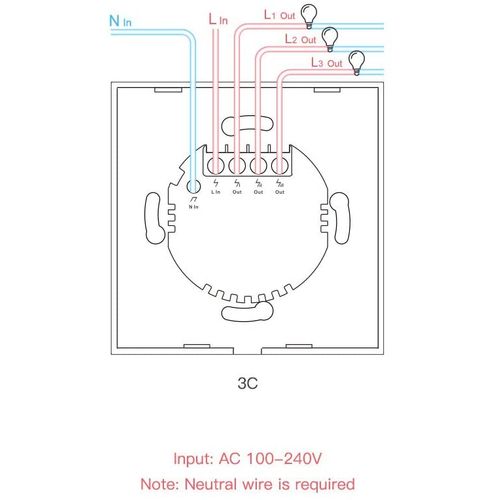 SONOFF T1EU3C-TX pametni zidni prekidač Wi-Fi + RF433 trostruki slika 8