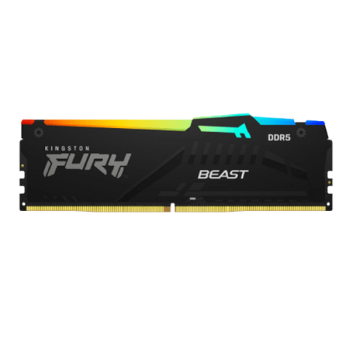 RAM DDR5 32GB 5200MT/s Kingston Fury Beast RGB Black KF552C40BBA-32 slika 1