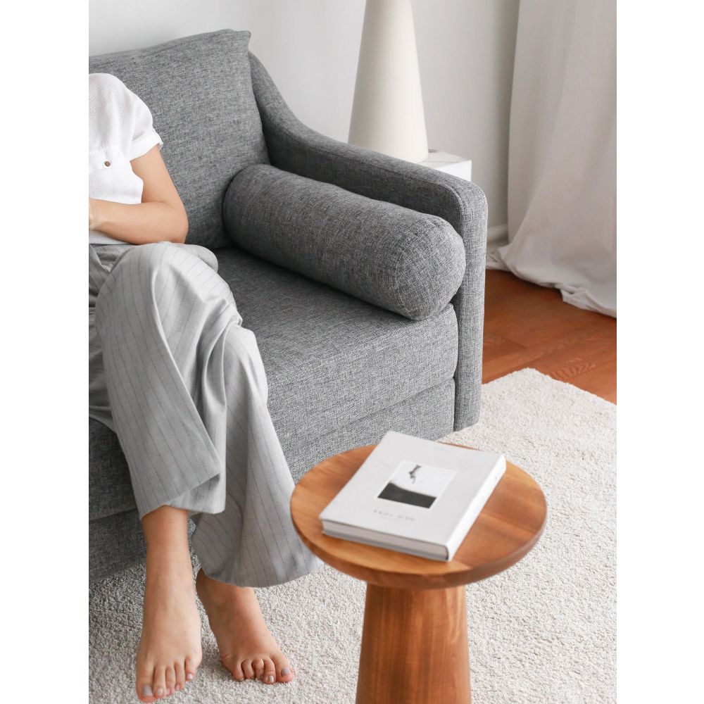 Nordi 3 Seater Wood - Siva Trosjed slika 7
