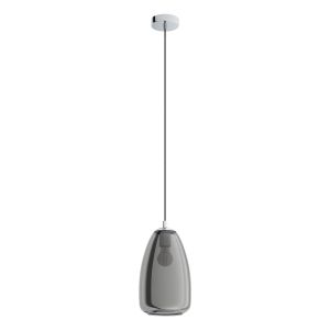 Eglo Alobrase Visilica 1, E27, Promjer 200 mm, Krom/Crno Prozirno