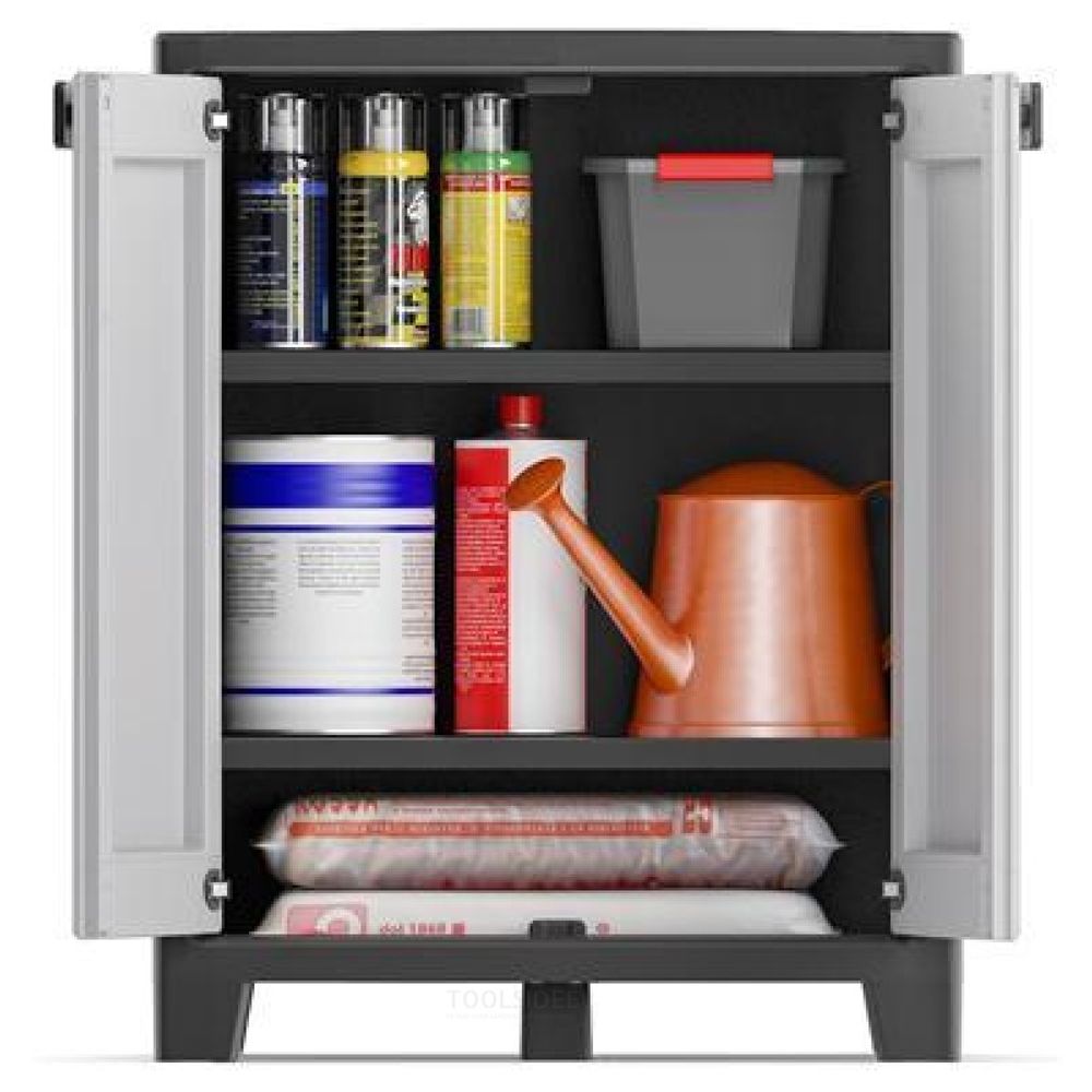 Keter Ormar 80x44x100 sivi niski PVC TITAN slika 6