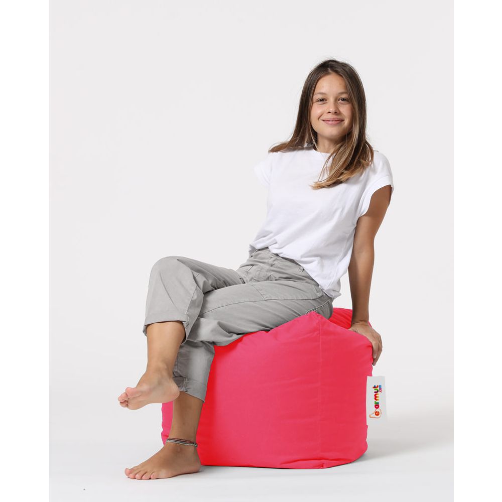 Kvadratni Pouf - Ružičasti Pouf za Vrt slika 5