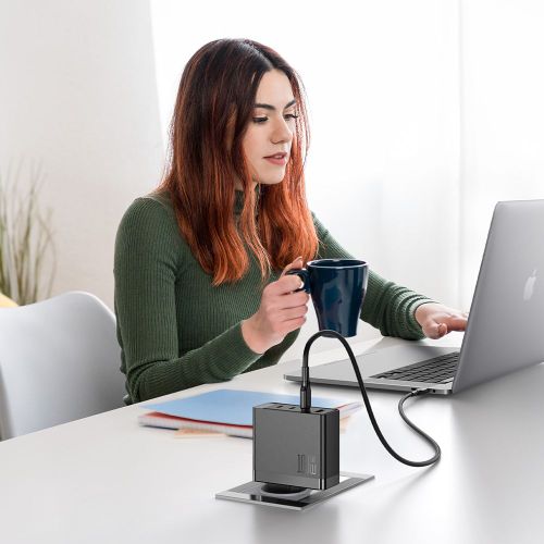 MCDODO CH-5141 SET 100W ZIDNI Punjač USB-C x3 + USB-A + KABL 100W TIP-C, 2m slika 6