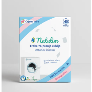Natulim Eko trakice za pranje rublja (40 pranja) - Cvjetni miris