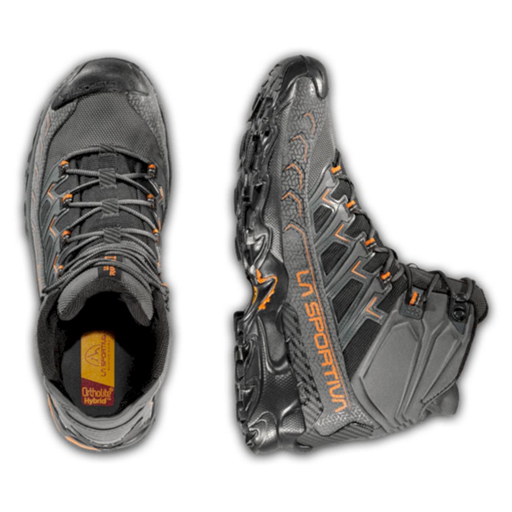 La Sportiva Muške gležnjerice Ultra Raptor II Mid GTX, Carbon/Hawaiian Sun slika 3