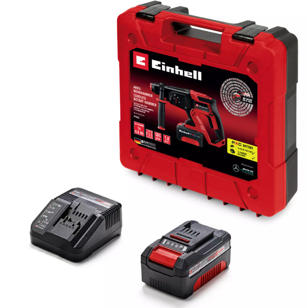 Einhell TE-HD 18/20 Li (1x4,0 Ah), aku čekić bušilica u setu slika 2