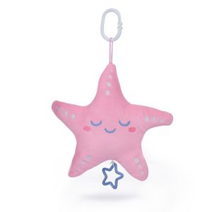 Amek Plišana muzička igračka na potez Zvijezda 38cm, Pink