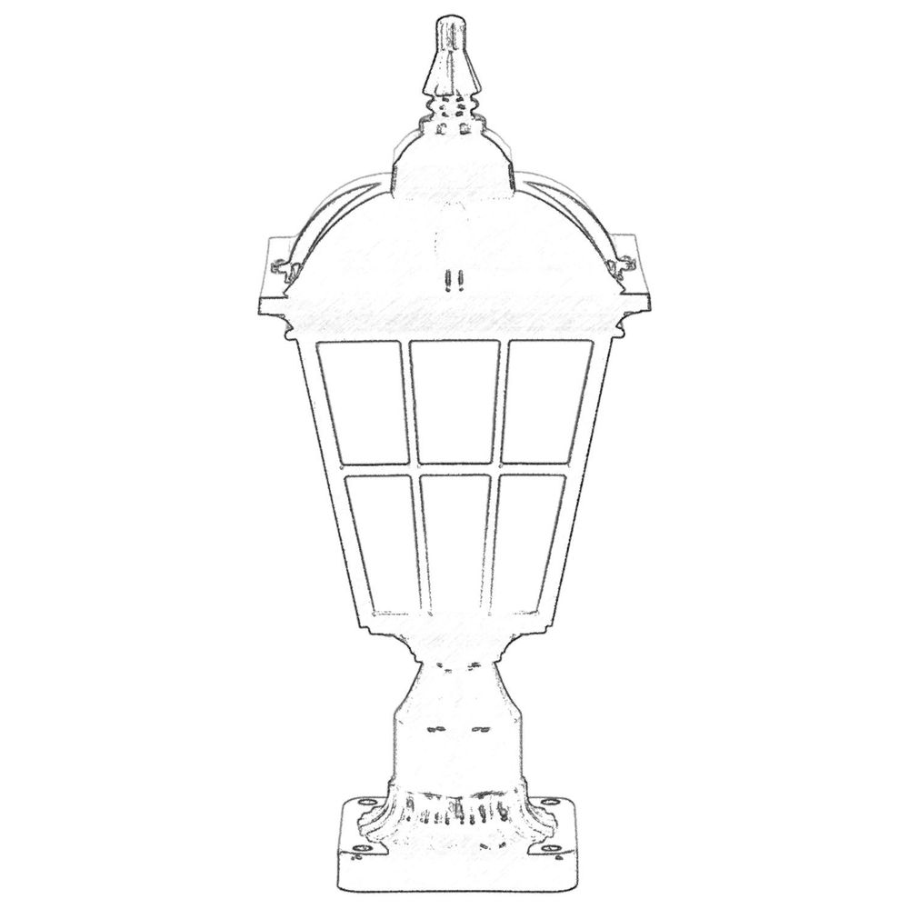 BSU-68183-BSY-K Crna i Bijela Vanjska Zidna Lampa slika 2