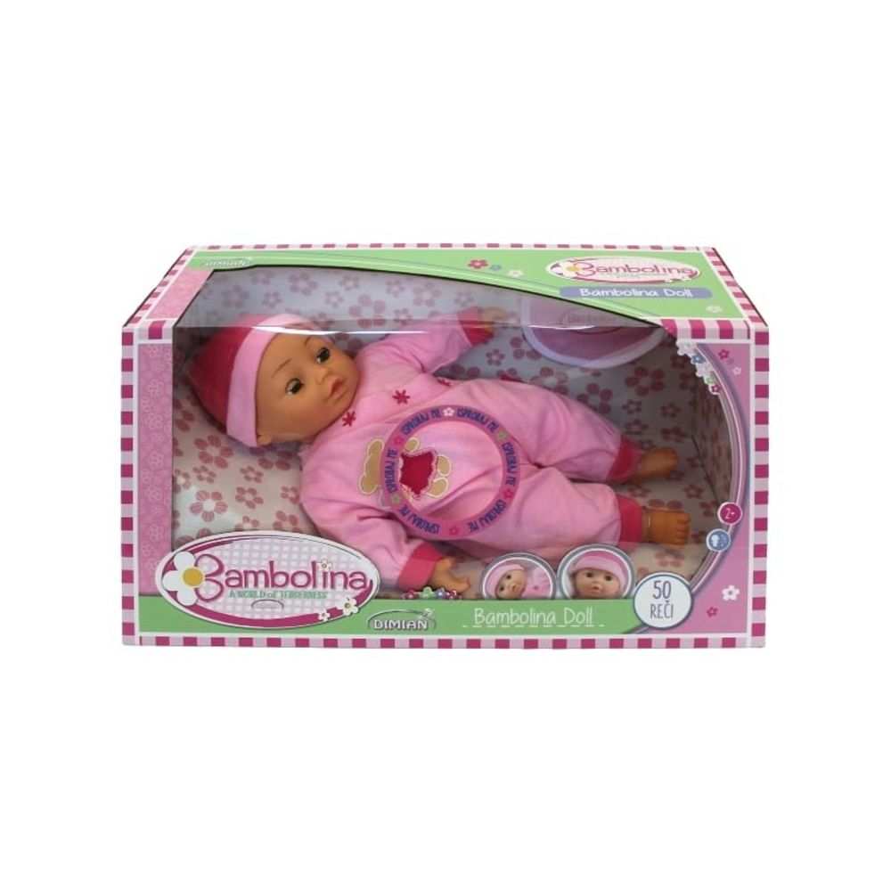 Dimian DI1310SB Lutka beba Bambolina Flora 40cm - 50 riječi (SRB) slika 1