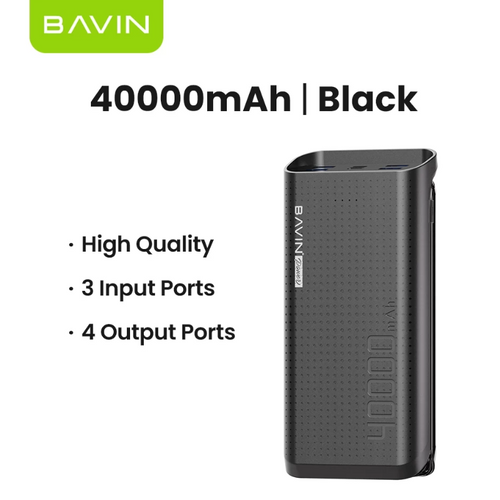 Bavin Power Bank 40000mAh crna slika 1