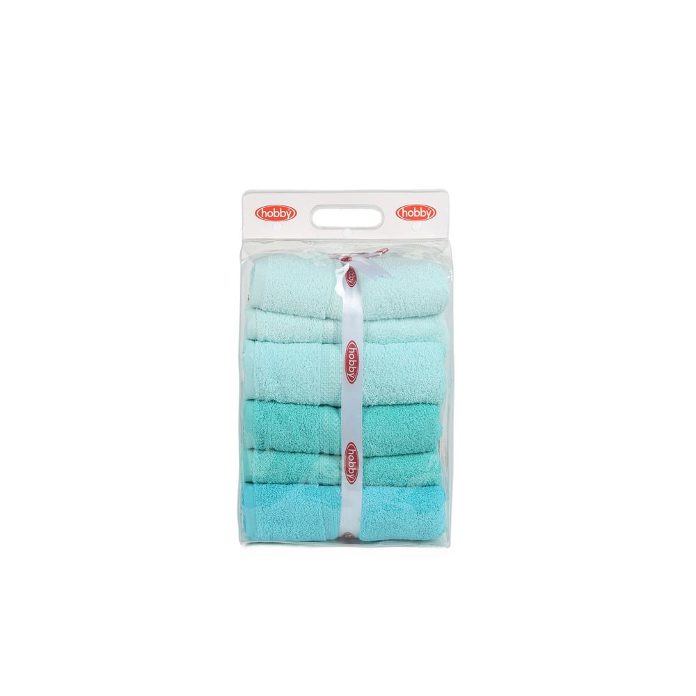 Set Peškira Rainbow - Vodeno Zelena i Svijetlo Zelena Mint (4 Komada) slika 5