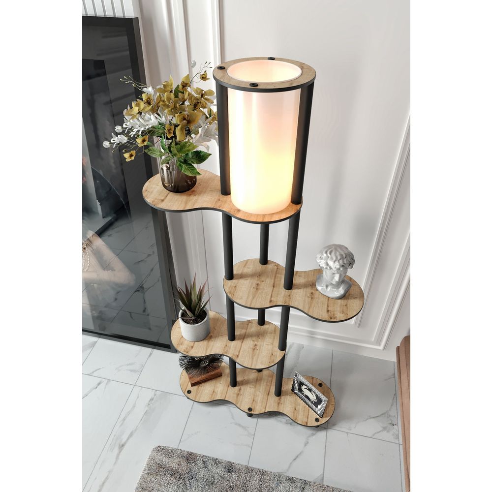KS-11116 Lampa za Pod od Orahovog Drveta slika 3
