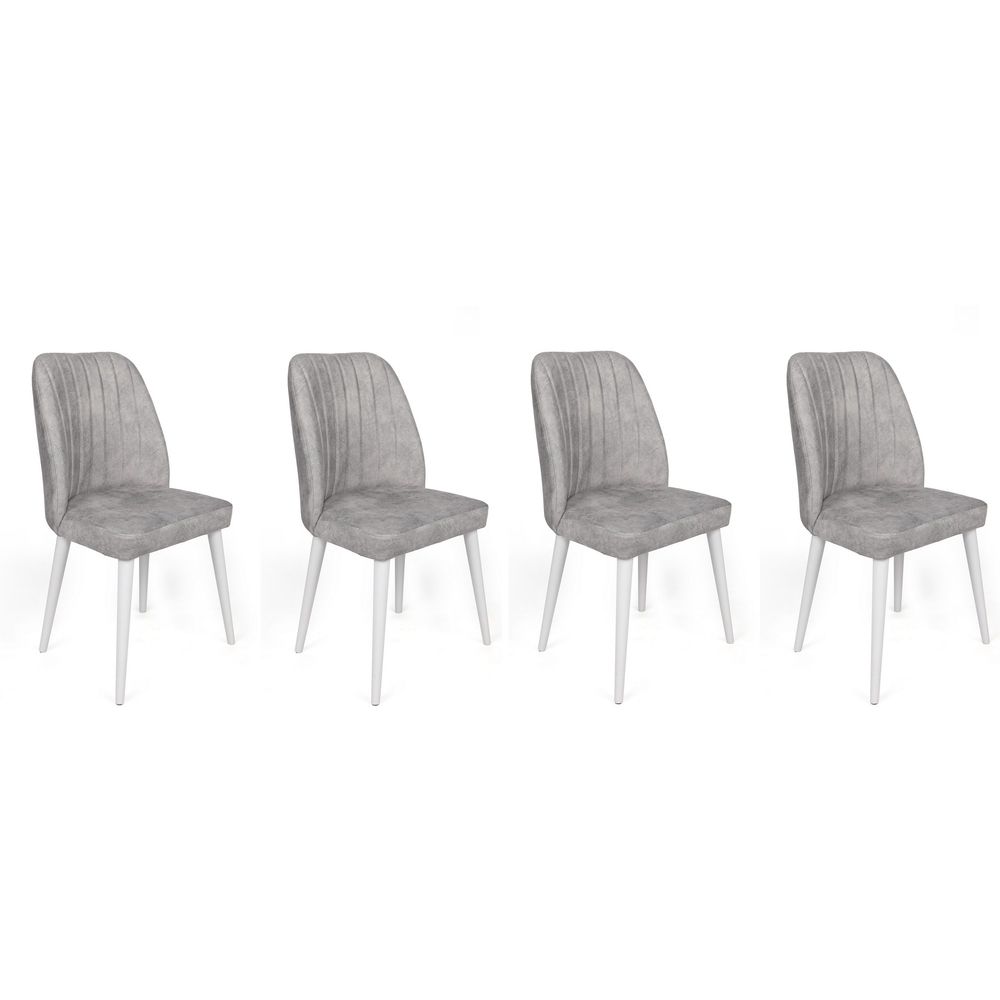 Alfa-498 V4 Sivi Set Stolica (4 Komada) slika 1