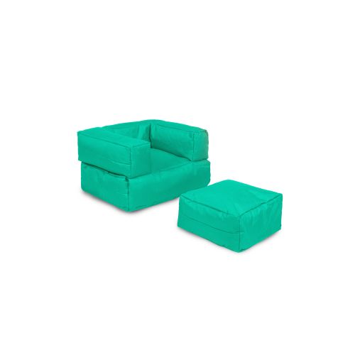 Atelier Del Sofa Vreća za sjedenje, Kids Single Seat Pouffe - Turquoise slika 9