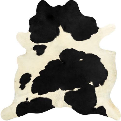 Tepih od prave kravlje kože 150 x 170 cm crno-bijeli slika 19