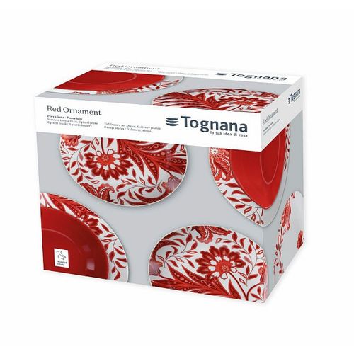 Tognana Servis 18/1 Madison Red Ornament slika 2