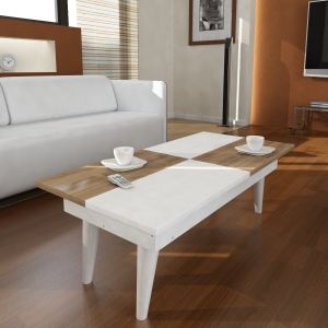 Castrum - White, Walnut White
Walnut Coffee Table