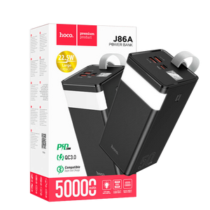 hoco. Power bank 50000mAh, Micro-USB / Tipe-C 18W - J86A Powermaster