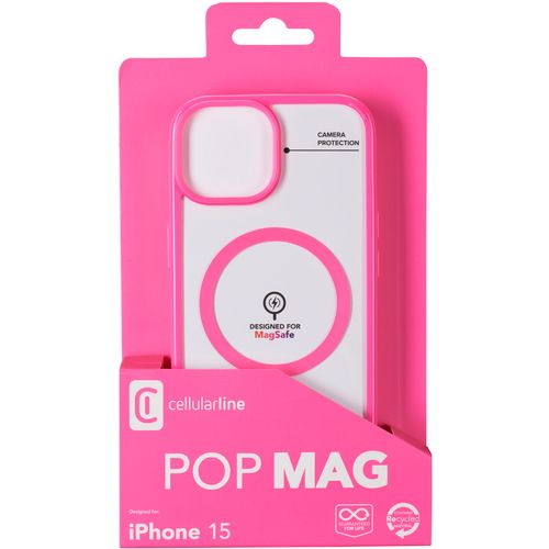 Cellularline Pop Magic maskica za iPhone 15 fuksija slika 2