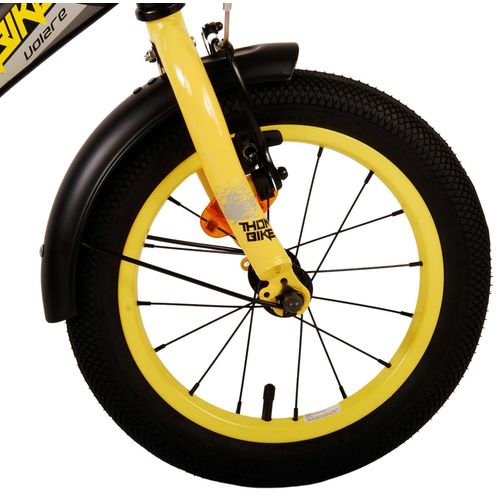 Dječji bicikl s dvije ručne kočnice Volare Thombike 14" crno-žuti slika 5