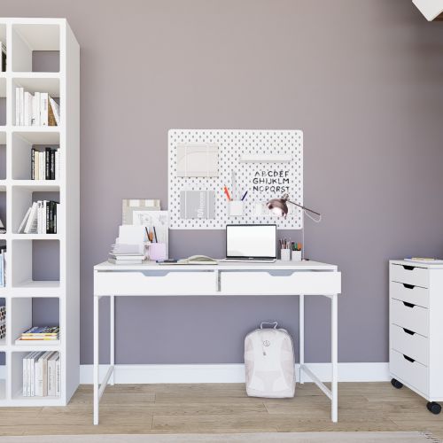 Duru 1600-47 White Study Desk slika 1