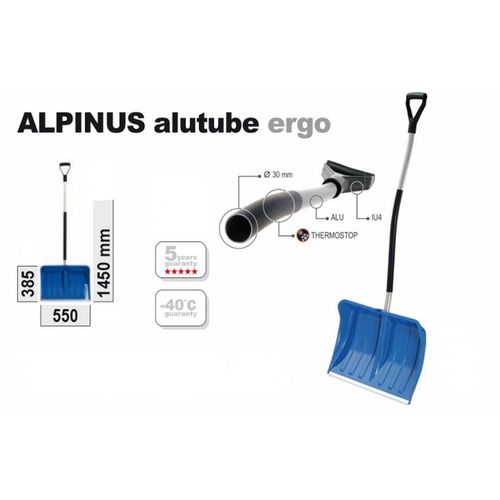 LOPATA ZA SNIJEG ALPINUS ERGONOMSKA RUČKA, ALU slika 2