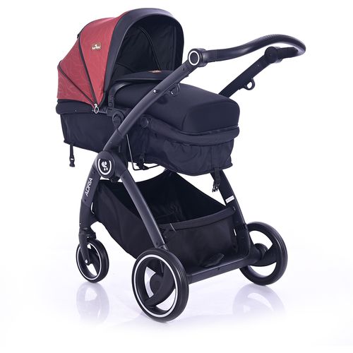 LORELLI ADRIA Kolica Black/Red 2u1 SET: Košara + Putna Torba + Zimska Navlaka (do 15 kg) slika 2