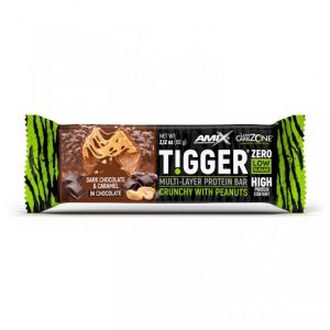 AMIX TiggerZero Protein Bar 60g Dark Chocolate &amp; Caramel