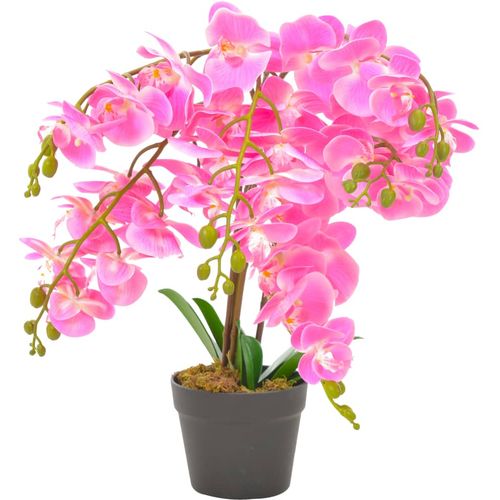 Umjetna orhideja s posudom ružičasta 60 cm slika 6