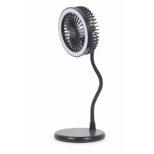 Gembird Desktop fan with lamp and wireless charger slika 1