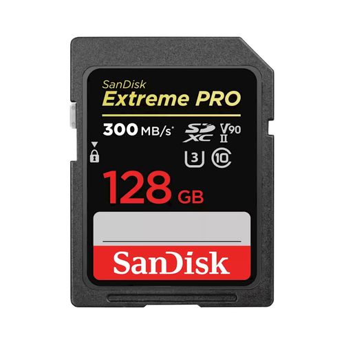 SanDisk Extreme PRO SDXC 128GB - do 300MB/s, UHS-II, Class 10, U3, V90 slika 1