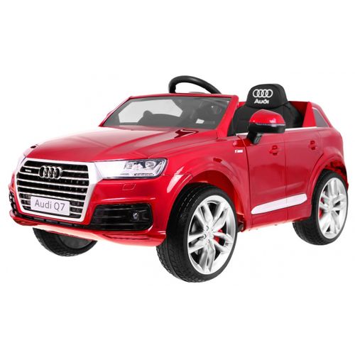 Licencirani auto na akumulator Audi Q7 - crveni/lakirani slika 1