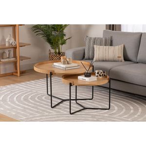 Nesting table Mandy - Prirodne boje (2 komada)