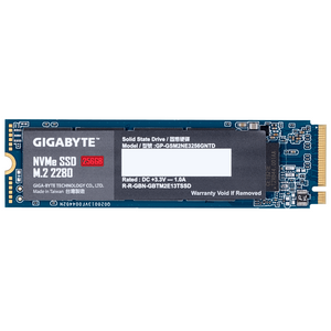 Gigabyte SSD 256GBM.2, PCIe, NVMe 1.3R/W : 1200/800MB/s