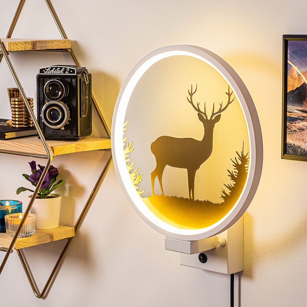 Zidna lampa XMAS31 u bijeloj boji od bijelog zlata slika 1