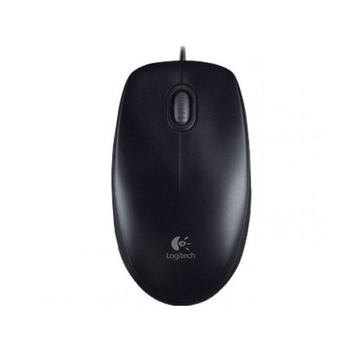 Logitech miš B100 žični crna slika 1