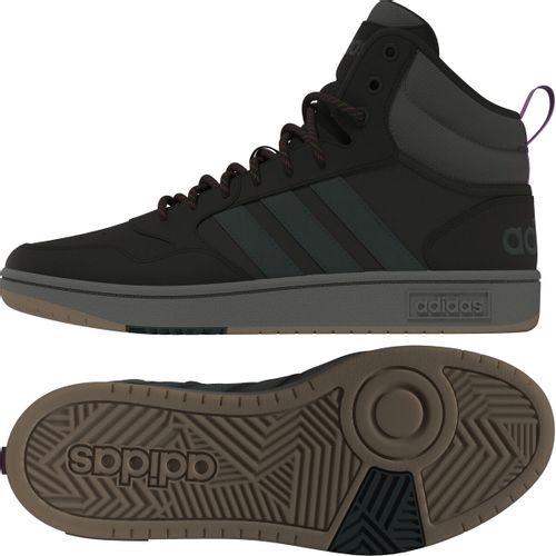 Casual tenisice za žene HOOPS 3.0 MID Adidas GZ6681 Crna slika 2