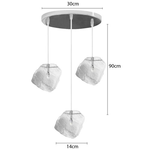 TOOLIGHT ICE APP320 Ice Solid Lamp Moderan dizajn Loft Triple slika 4