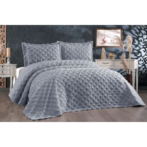 L'essential Maison Harem - Grey Grey Double Bedspread Set slika 1